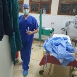 doctor in scrubs