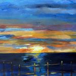 sunset painting